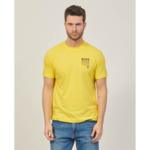 T-shirt & Polo T-shirt girocollo in cotone con multilogo - Suns - Modalova