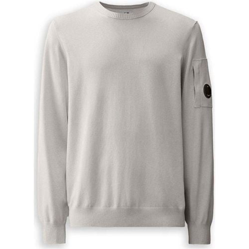 Felpa Cotton Crepe Knit Grigio - Cp Company - Modalova