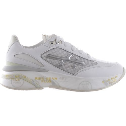 Sneakers Sneaker in pelle e nylon a rete bianco argento - Premiata - Modalova