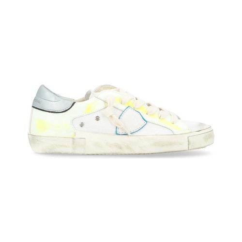 Sneakers Sneaker da uomo Paris X bianca e giallo fluo - Philippe Model - Modalova