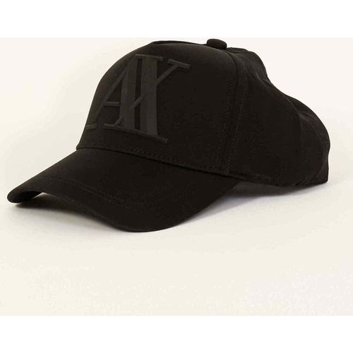 Cappelli Cappello AX in twill con visiera e maxi logo - EAX - Modalova