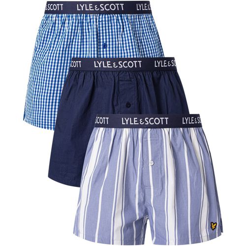 Boxer Confezione da 3 boxer in tessuto Lenny - Lyle & Scott - Modalova