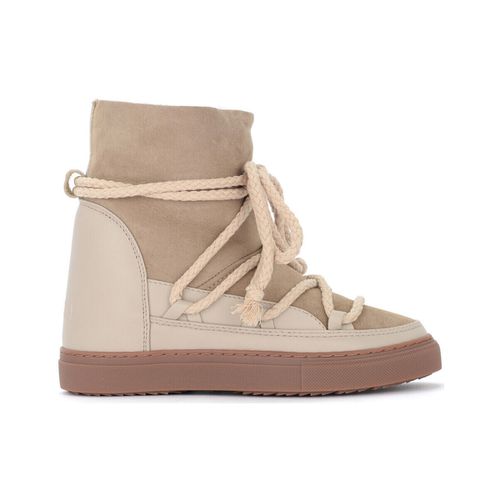 Tronchetti Stivaletto Classic Wedge in cuoio scamosciato beige - Inuikii - Modalova