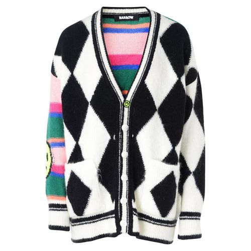 Maglione Cardigan bianco e multicolor - Barrow - Modalova