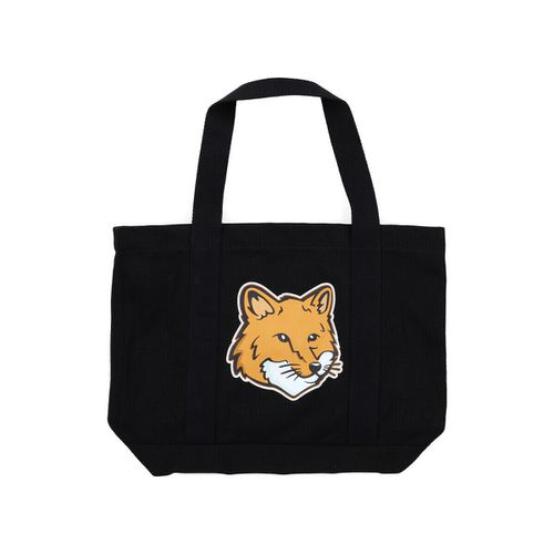 Borsette Tote Bag Fox Head nera - Maison Kitsuné - Modalova