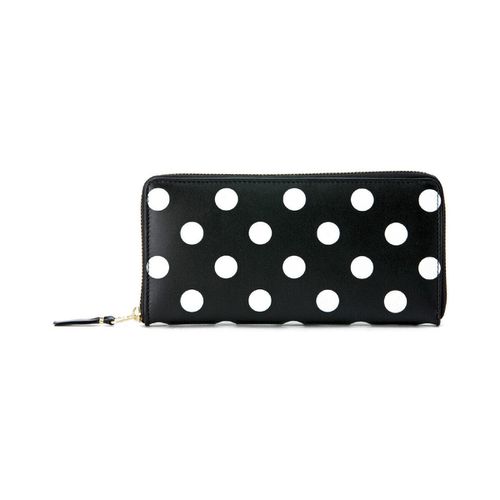 Portafoglio Portafoglio Comme Des Garçons Wallets nero con pois bianchi - Comme Des Garcons - Modalova