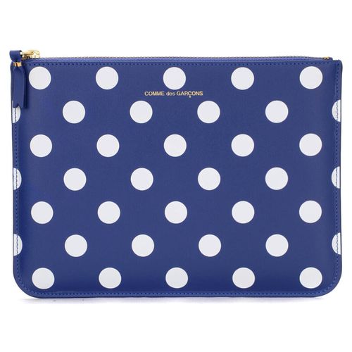 Portafoglio Busta rettangolare Comme Des Garçons Wallets blu navy con - Comme Des Garcons - Modalova