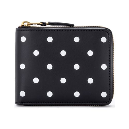 Portafoglio Portafoglio Comme Des Garçons Wallet in pelle nera a pois - Comme Des Garcons - Modalova