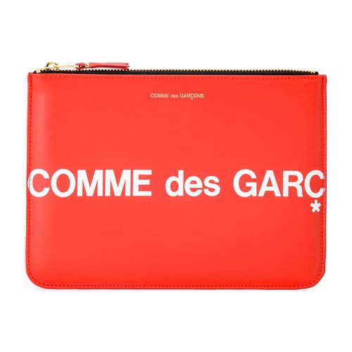 Portafoglio Bustina Comme Des Garçons Wallet Huge Logo in pelle color - Comme Des Garcons - Modalova