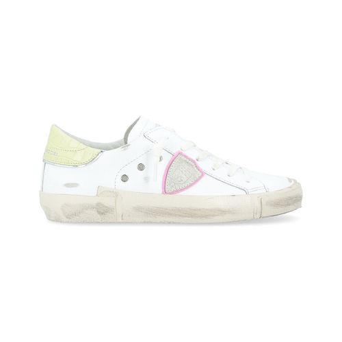 Sneakers Sneaker Paris X bianca, gialla e rosa - Philippe Model - Modalova