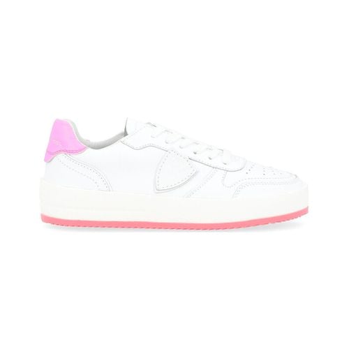 Sneakers Sneaker modello Nice bianca e fucsia - Philippe Model - Modalova