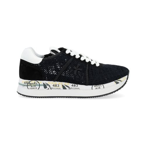 Sneakers Sneaker Conny 6347 in pelle e uncinetto nera - Premiata - Modalova