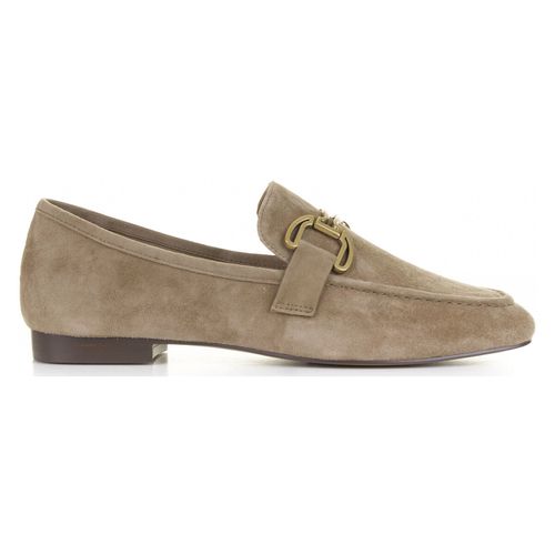 Scarpe Mocassino in suede beige con morsetto - Bibi Lou - Modalova