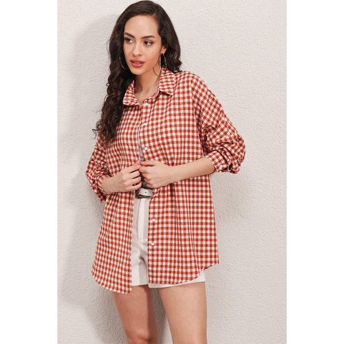 Camicia Camicia oversize a quadri - Mt Clothes - Modalova