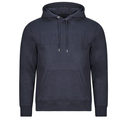 Felpa Gant EMBOSSED SWEAT HOODIE - Gant - Modalova