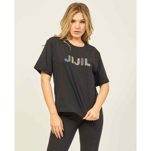T-shirt & Polo T-shirt girocollo con strass colorati - Jijil - Modalova