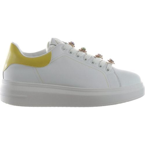 Sneakers Sneaker in pelle con accessorio gioiello - Gold&gold - Modalova