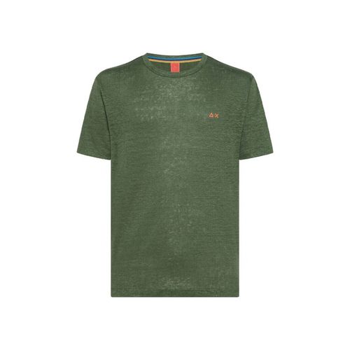 T-shirt & Polo T-Shirt In Lino Militare - Sun68 - Modalova