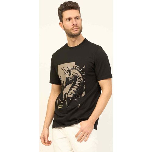 T-shirt & Polo T-shirt uomo girocollo con stampa squalo - Boss - Modalova