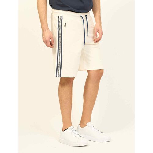 Pantaloni corti Bermuda uomo con banda verticale - Bikkembergs - Modalova