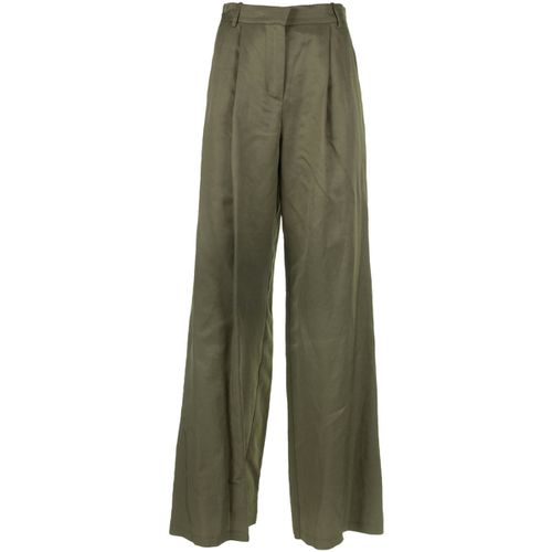 Pantaloni Pantalone a vita alta wide leg militare - Kaos Collezioni - Modalova
