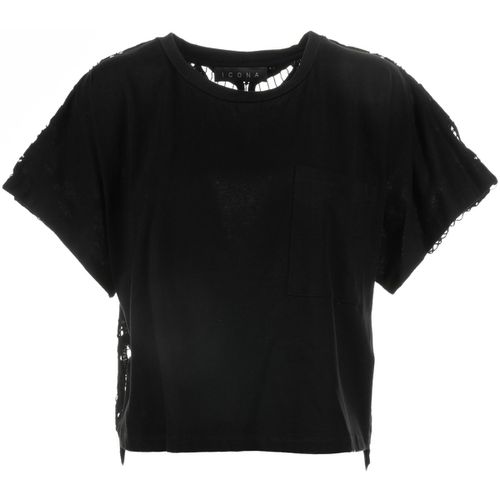 T-shirt & Polo T-shirt cut-out nera - Kaos Icona - Modalova