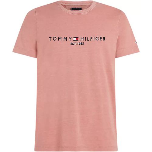 T-shirt GARMENT DYE TOMMY LOGO TEE - Tommy hilfiger - Modalova