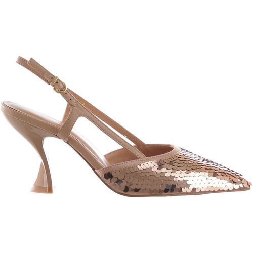 Scarpe Décolleté slingback in paillettes e raso - Jeannot - Modalova