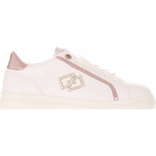 Sneakers Sneaker in pelle con inserti a contrasto bianco rosa - Gold&gold - Modalova