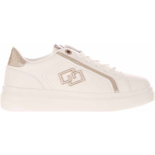 Sneakers Sneaker in pelle con inserti a contrasto bianco oro - Gold&gold - Modalova