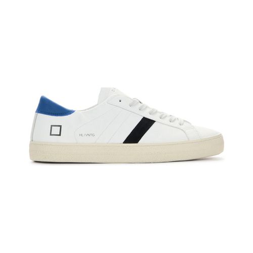 Sneakers Sneaker Hill Low in pelle bianca e blu - Date - Modalova