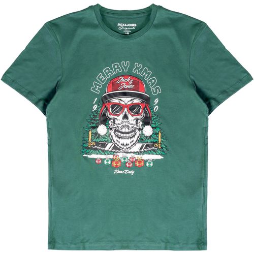 Polo maniche lunghe JORCLAUS TEE SS CREW NECK XMAS - 12221422 - Jack & jones - Modalova