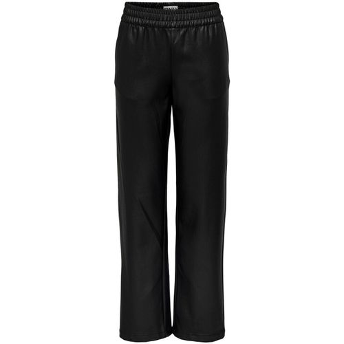 Pantaloni ONLPOPSTAR MW WIDE COATED PNT NOOS 15267810 - Only - Modalova