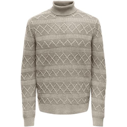 Maglione ONSWADE REG 5 STRUC ROLL NECK KNIT 22027158 - Only & Sons - Modalova