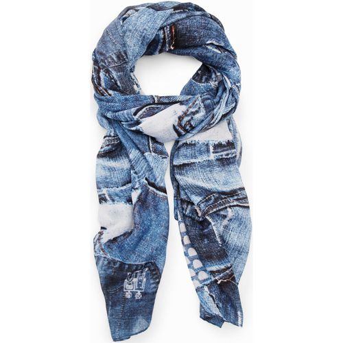 Sciarpa DENIM RECTANGLE - 23WAWA12 - Desigual - Modalova