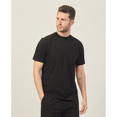 T-shirt & Polo T-shirt nera in cotone con logo sul retro - Gazzarrini - Modalova