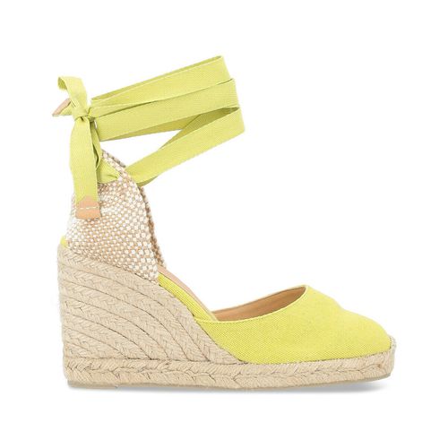 Scarpe Espadrillas Castañer Carina in tessuto color verde lime - Castaner - Modalova