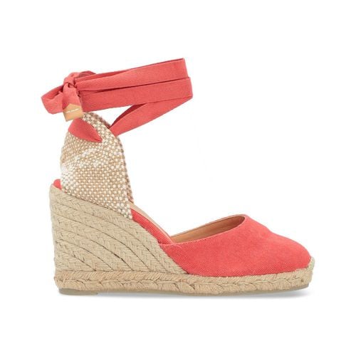 Scarpe Espadrillas Castañer Carina in tessuto color salmone - Castaner - Modalova