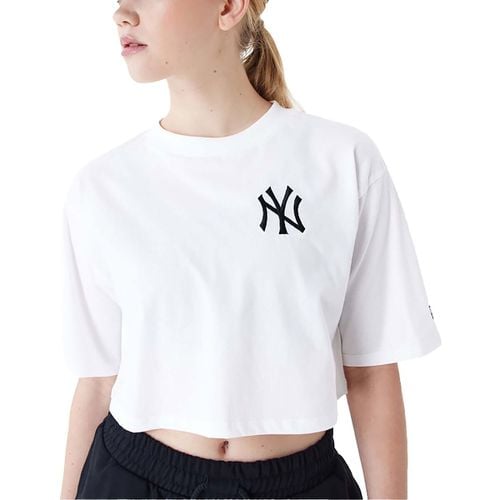 T-shirt & Polo Mlb Le Crop Tee Neyyan Whiblk - New-Era - Modalova