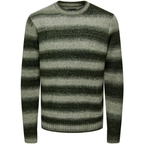 Maglione ONSMARCEL REG 3 GRADIENT CREW KNIT 22027155 - Only & Sons - Modalova