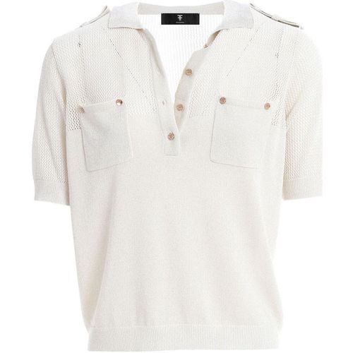 Polo Polo regular in maglia con punto rete FS24ST4001K51401 - Fracomina - Modalova