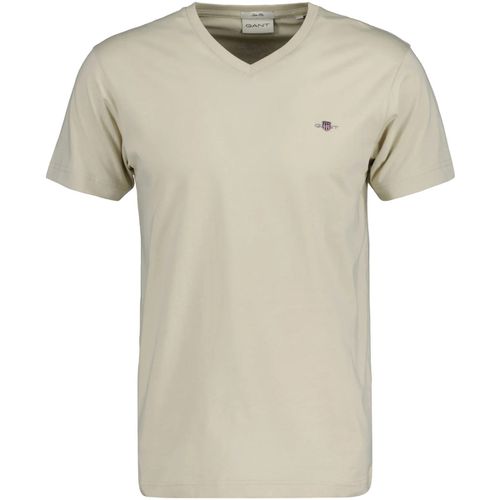 T-shirt Slim Shield V-Neck Tee - Gant - Modalova