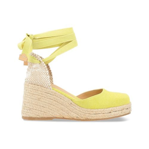 Scarpe Espadrillas Castañer Tina in tessuto color verde lime - Castaner - Modalova