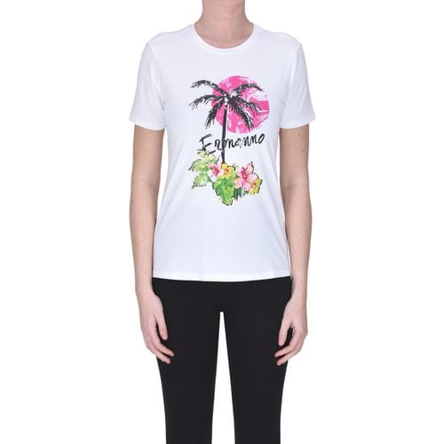 T-shirt & Polo T-shirt stampata con strass TPS00003104AE - Ermanno Scervino - Modalova