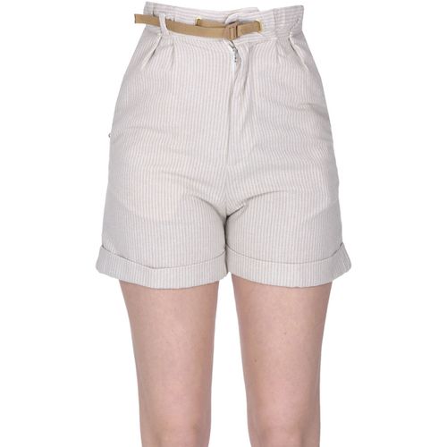 Shorts Shorts Cameron a righe PNH00003071AE - White Sand - Modalova