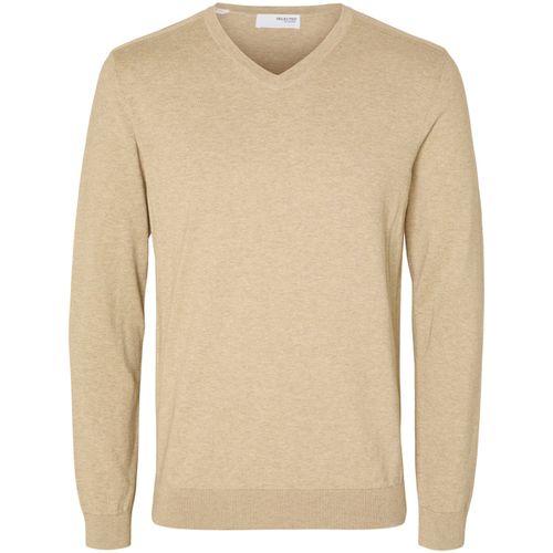 Felpa Berg Pullover V-Neck Kelp - Selected - Modalova