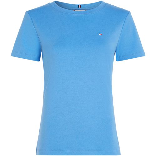 T-shirt & Polo T-shirt azzurra con mini logo - Tommy hilfiger - Modalova