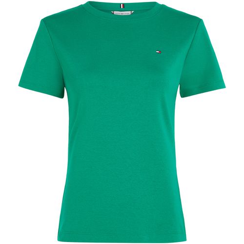 T-shirt & Polo T-shirt verde con mini logo - Tommy hilfiger - Modalova