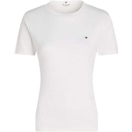 T-shirt & Polo T-shirt bianca con mini logo - Tommy hilfiger - Modalova