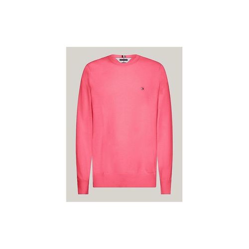 Maglione MW0MW21316 CRE NECK-TIK GLAMOUR PINK - Tommy hilfiger - Modalova